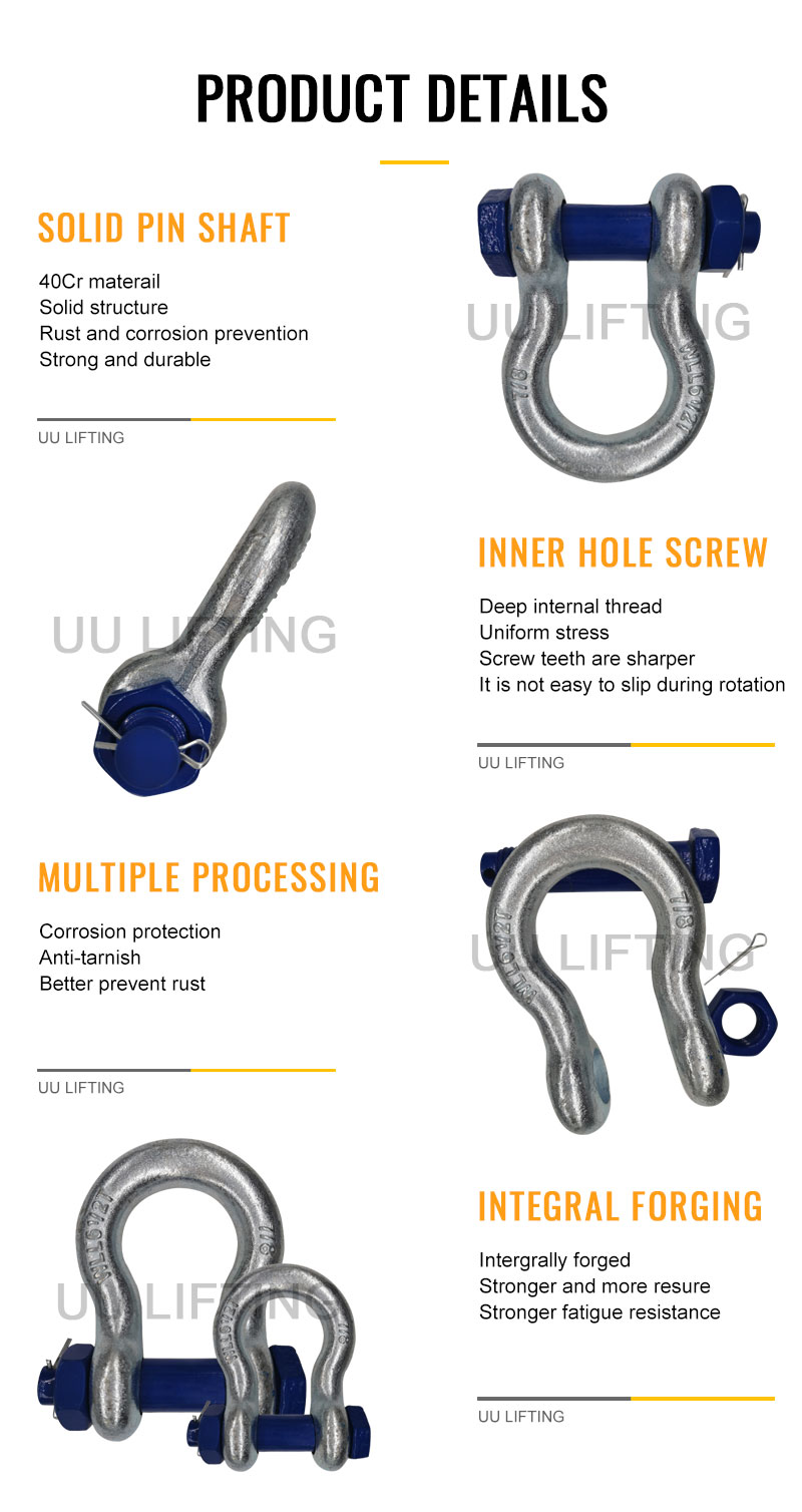 G2130 US Bolt Type Anchor Shackles