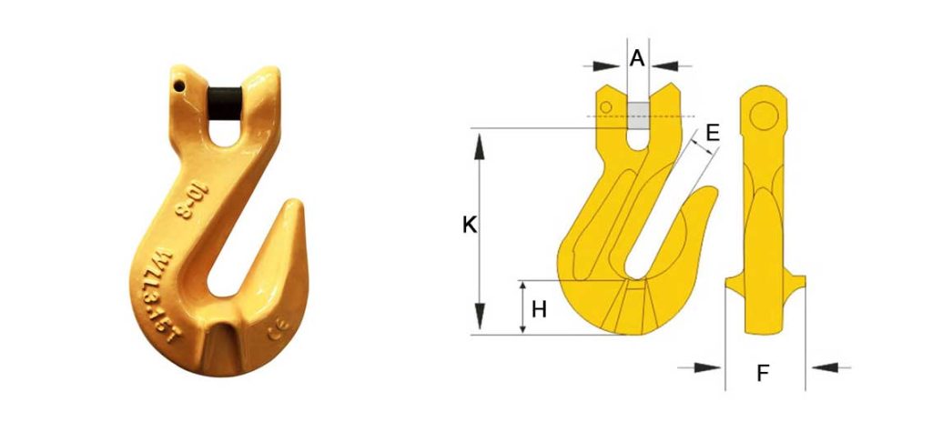 G80 Clevis Shortening Grab Hook Sizes