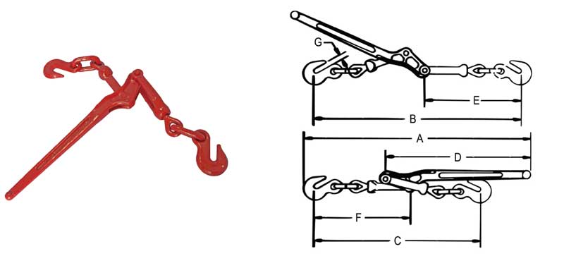 Standard Lever Type Load Binder Load-Binder-Sizes