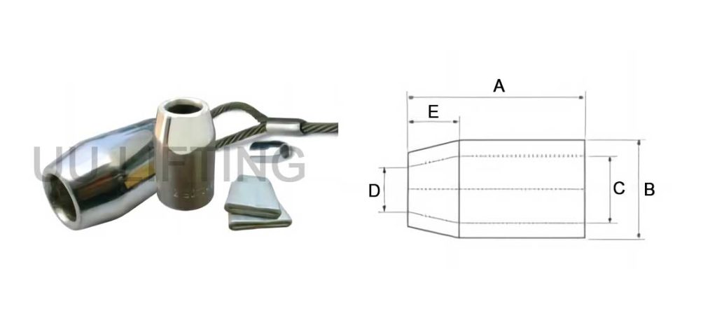 Flemish EYE Steel Swaging Sleeves(S-505) Sizes
