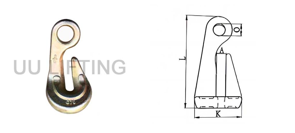 G70 Eye bend Hook Sizes