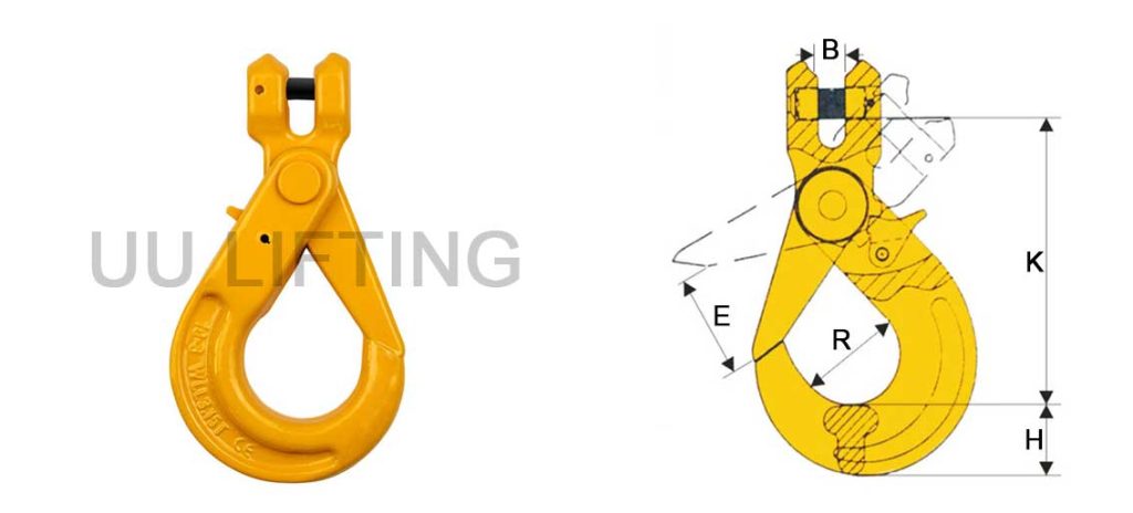 G80 Clevis Self-locking Hook Sizes