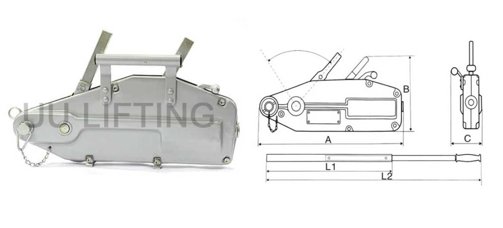 Wire Rope Winch(Aluminum Housing) Sizes