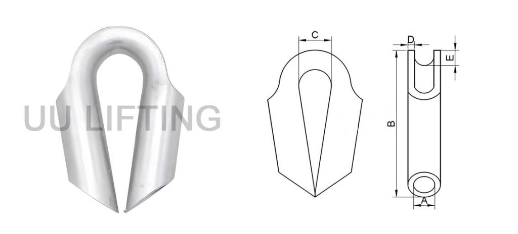 Wire Rope Tube Thimble Sizes