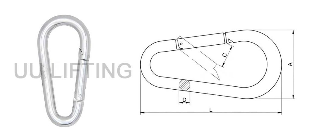 Egg Type Snap Hook Sizes