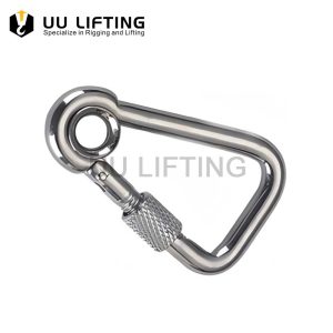 Oblique Angle Snap Hook with Eye Screw