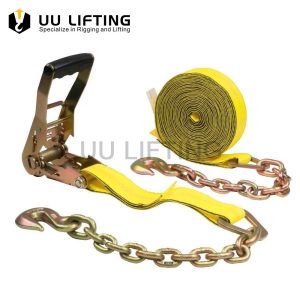 2 inch Ratchet Strap with Chain Anchors