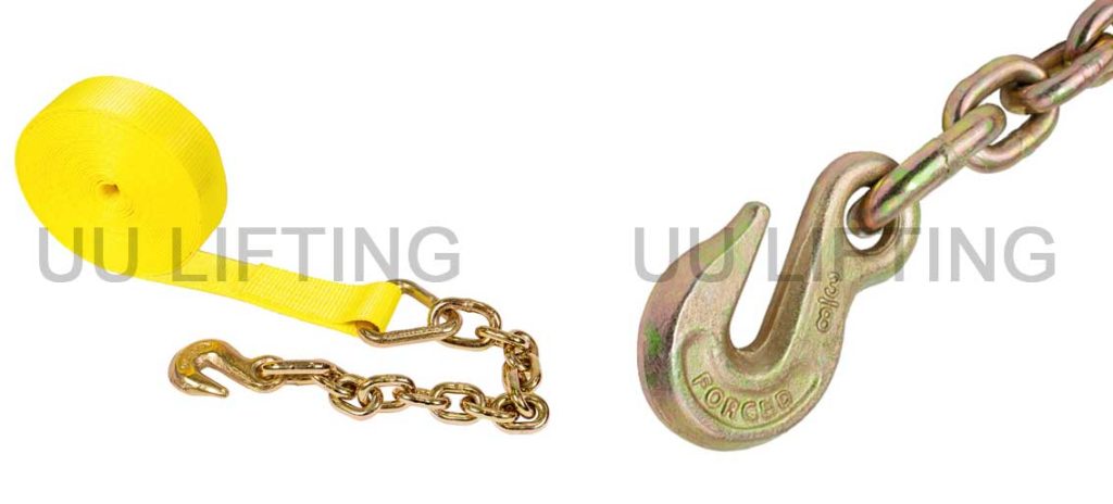 2" Winch Straps with Chain Anchor
