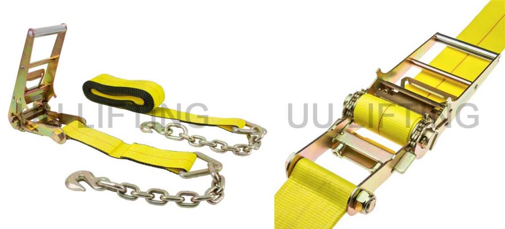 3 inch Ratchet Strap with Chain Anchor