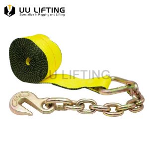 3 inch Winch Strap with Chain Anchor