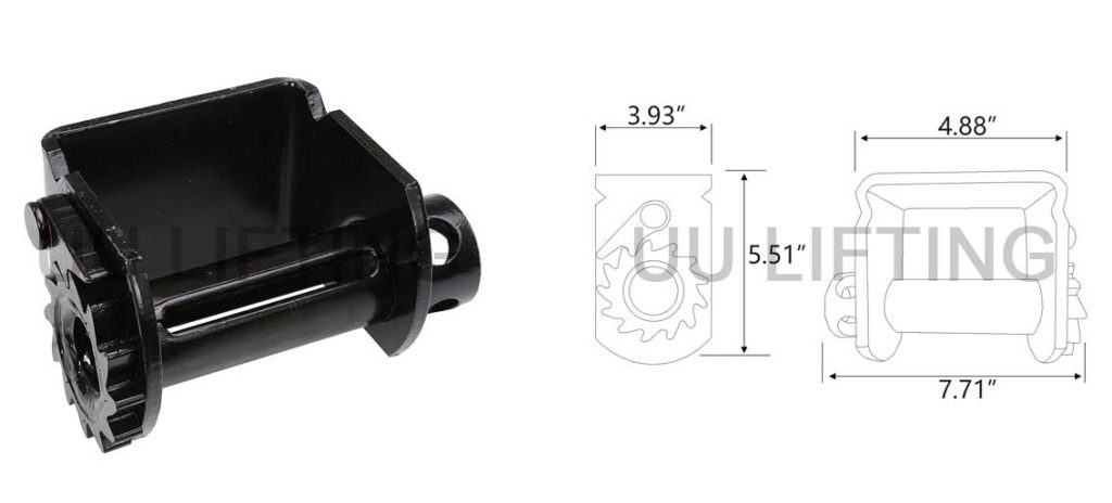 4 inch Low Profile Sliding Winch