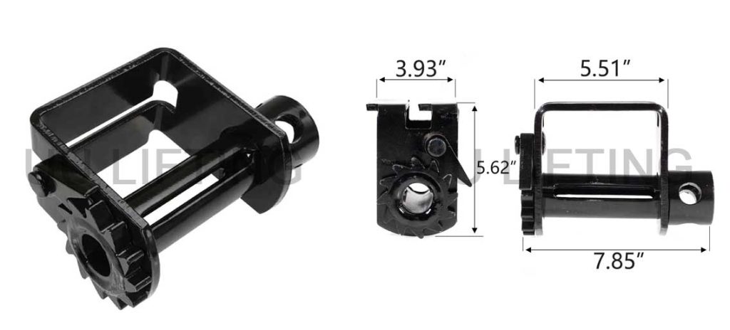4 inch Standard Profile Double L Track Sliding Winch