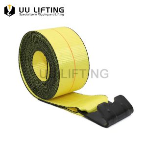 4" Winch Straps with Flat Hook