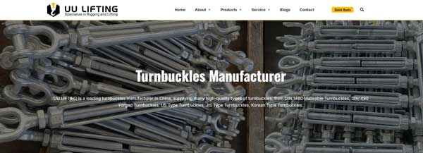A selection of UU LIFTING's high-quality turnbuckles