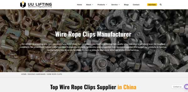 UU LIFTING Wire Rope Clips