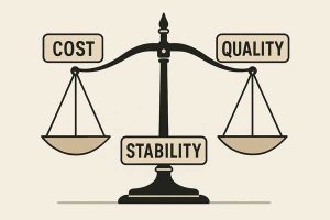 Cost vs. Quality vs. Stability