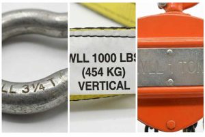 Location of WLL on Rigging Gear