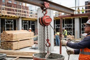 Manual Chain Hoist in Construction