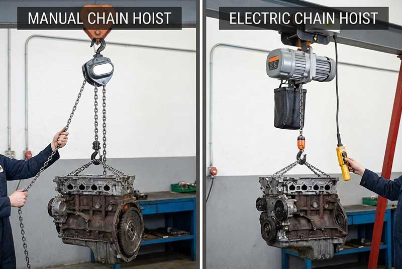 Manual vs Electric Chain Hoist