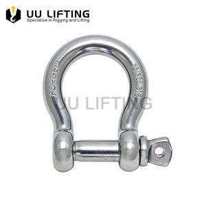 Stainless Steel Bow Shackle with Screw Pin