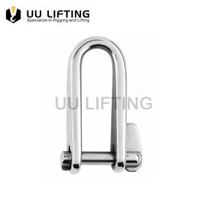 Stainless Steel Long D Shackle with Key Pin