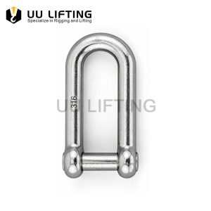 Stainless Steel Long D Shackle with No Snag Pin