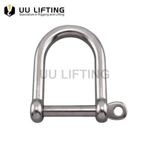 Stainless Steel Wide D Shackle with Screw Pin