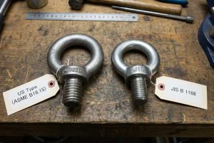 US Type vs JIS B 1168 Eyebolts