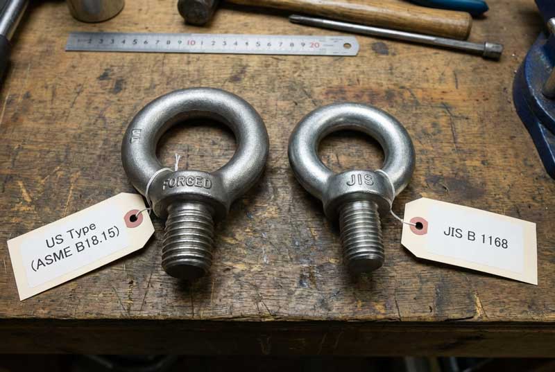 US Type vs JIS B 1168 Eyebolts