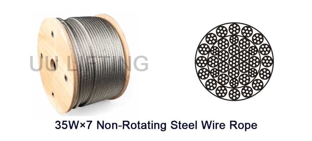35W×7 Non-Rotating Steel Wire Rope​ Sizes