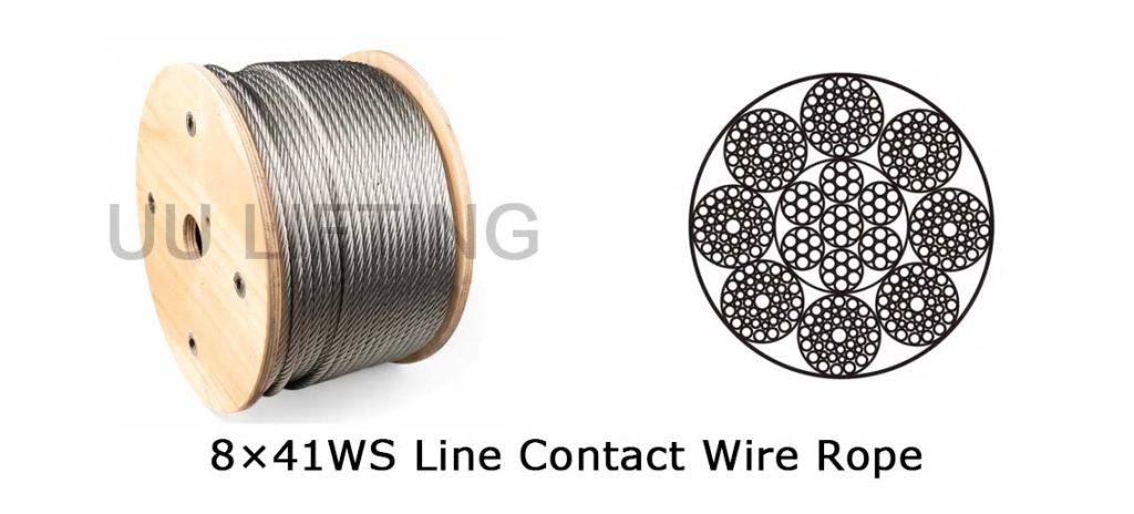 8×41WS Line Contact Wire Rope​ Sizes