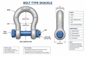 Bolt Type Shackle Detail