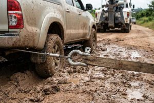 7 8 inch shackle in use for vehicle recovery